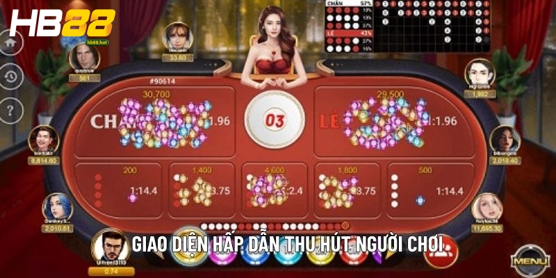 Giao diện hấp dẫn thu hút người chơi