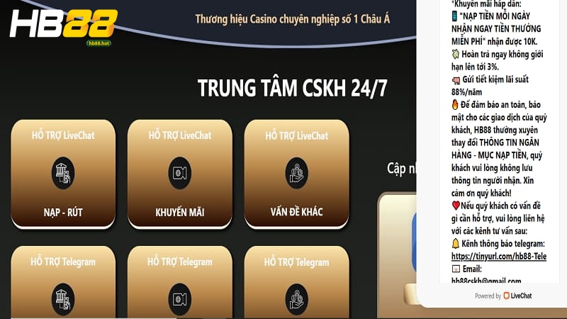 Nhà cái cam kết giải quyết khiếu nại, sự cố người chơi kịp thời, hiệu quả